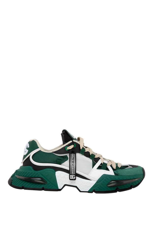 Dolce & Gabbana man sneakers made of leather and nylon for men green купить с ценами и фото 177089 - photo 1