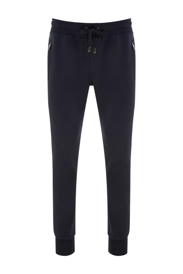 Dolce & Gabbana man cotton trousers for men, blue купить с ценами и фото 177094 - photo 1