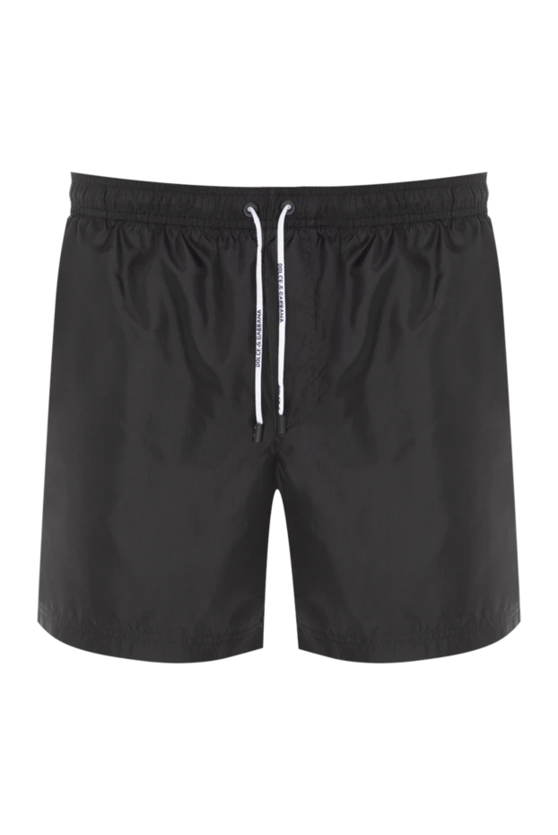 Dolce & Gabbana man men's black polyester beach shorts купить с ценами и фото 177096 - photo 1