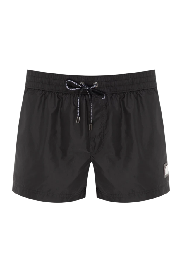 Dolce & Gabbana man men's black polyester beach shorts купить с ценами и фото 177098 - photo 1