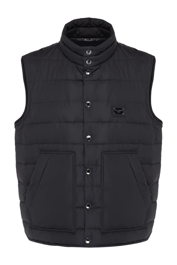 Dolce & Gabbana man black polyester vest for men купить с ценами и фото 177108 - photo 1