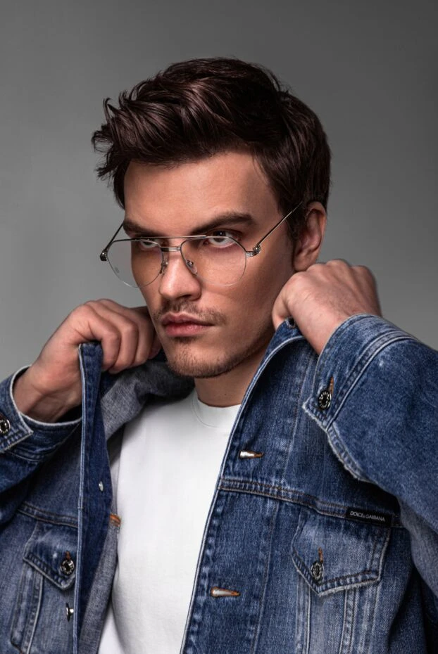 Dolce & Gabbana мужская синяя джинсовая куртка из хлопка 177111 - фото 3