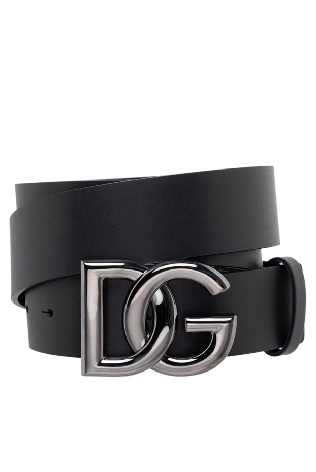 Dolce & Gabbana man men's black genuine leather belt купить с ценами и фото 177116 - photo 1