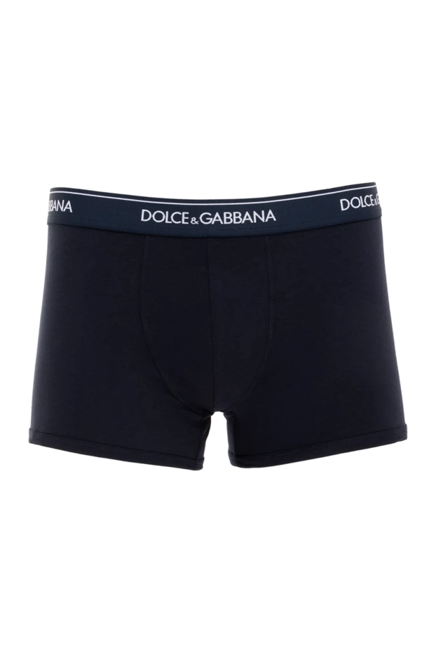 Dolce & Gabbana man cotton boxer briefs for men, blue купить с ценами и фото 177117 - photo 1