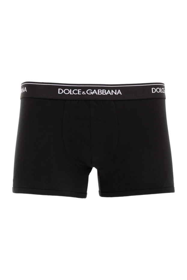 Dolce & Gabbana man cotton boxer briefs for men, black купить с ценами и фото 177118 - photo 1