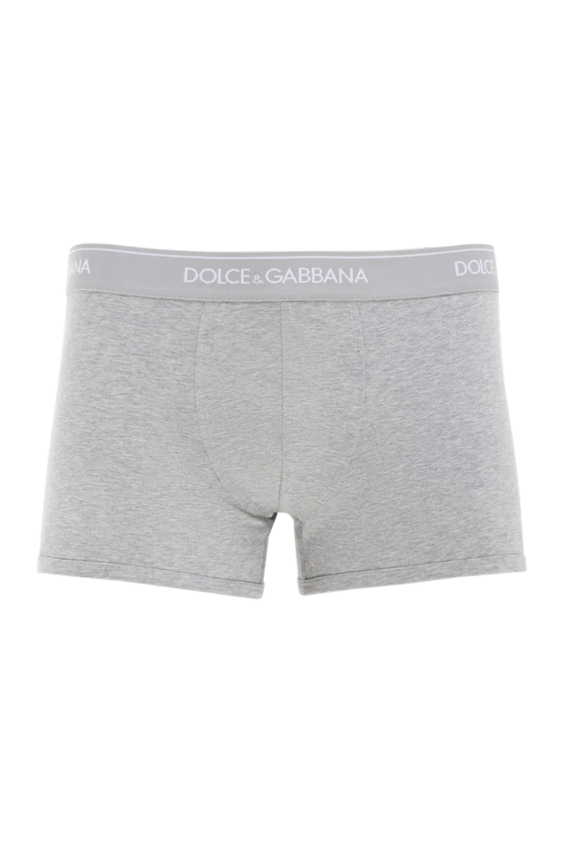 Dolce & Gabbana man cotton boxer briefs for men, gray купить с ценами и фото 177119 - photo 1