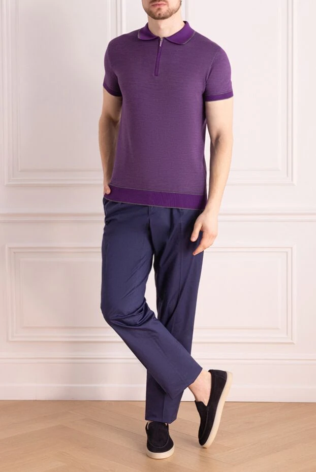 Stefano Ricci брюки мужские синие 177139 - фото 2