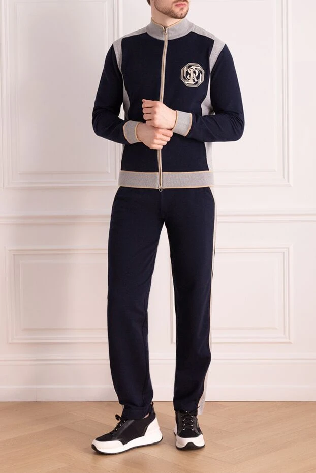 Stefano Ricci костюм прогулочный из хлопка и эластана синий 177143 - фото 2