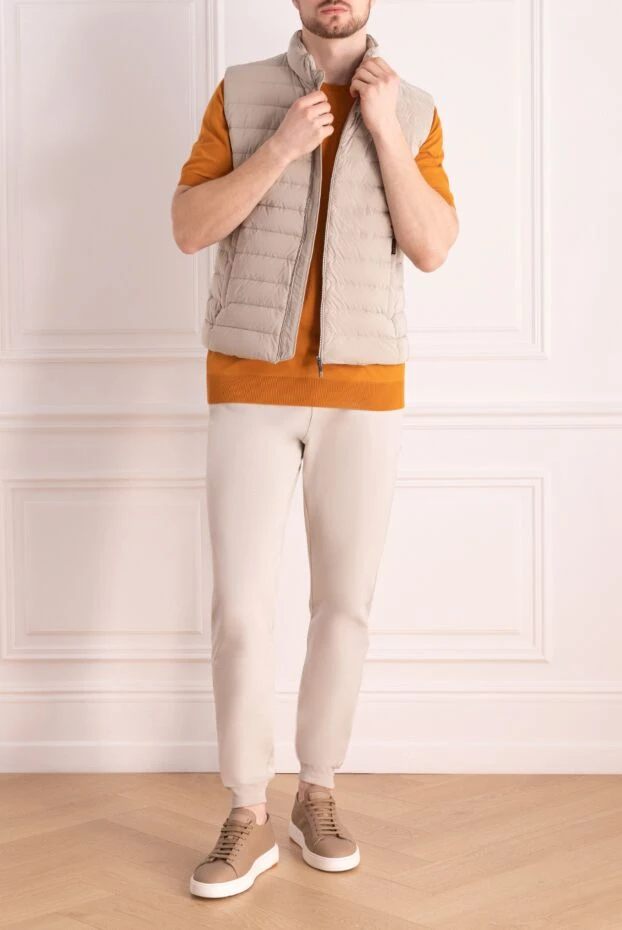 Moorer man beige men's polyester vest купить с ценами и фото 177153 - photo 2