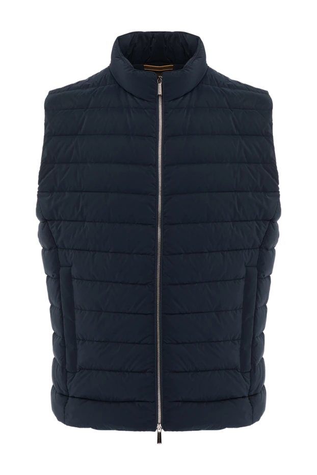 Moorer man men's blue vest made of polyester купить с ценами и фото 177154 - photo 1