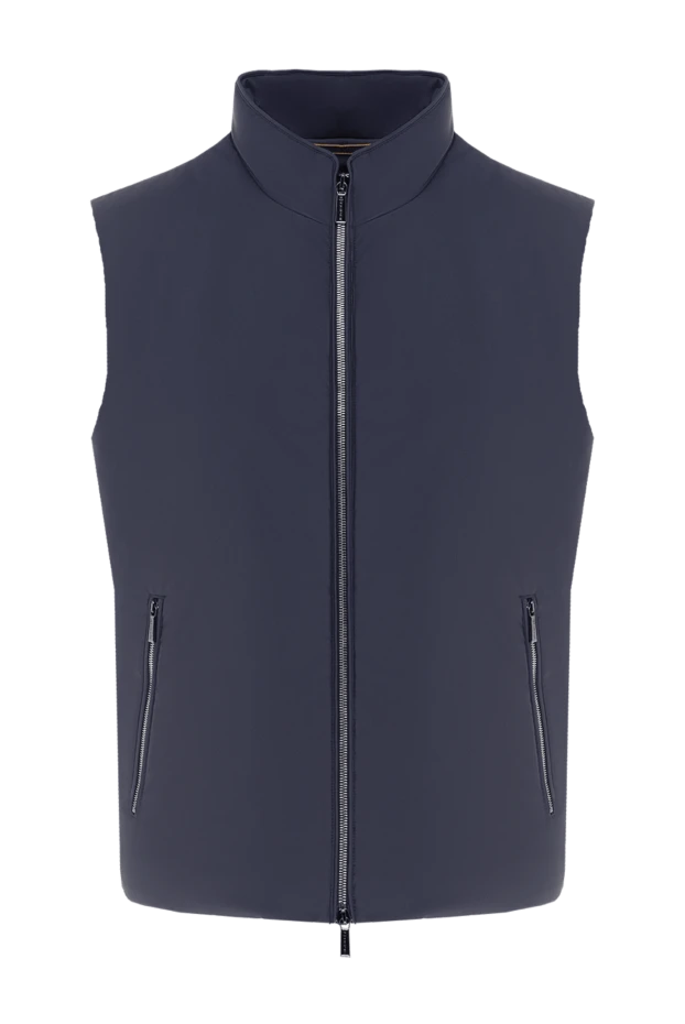 Moorer man polyester vest men's blue купить с ценами и фото 177155 - photo 1