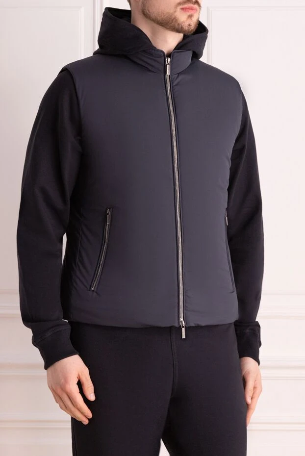 Moorer мужской жилет с капюшоном и боковыми карманами на молнии
 177155 - фото 3