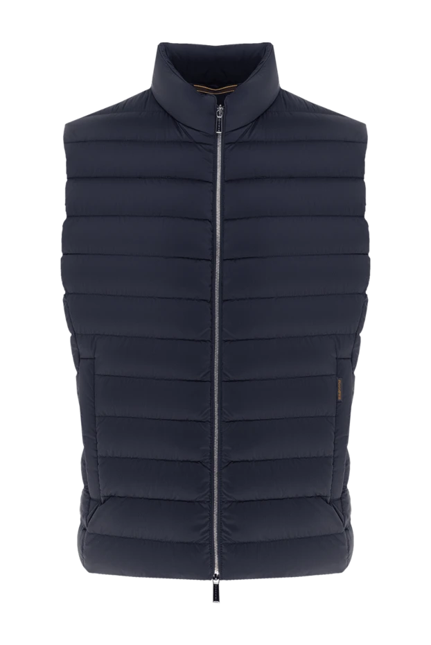 Moorer man polyester vest men's blue купить с ценами и фото 177158 - photo 1