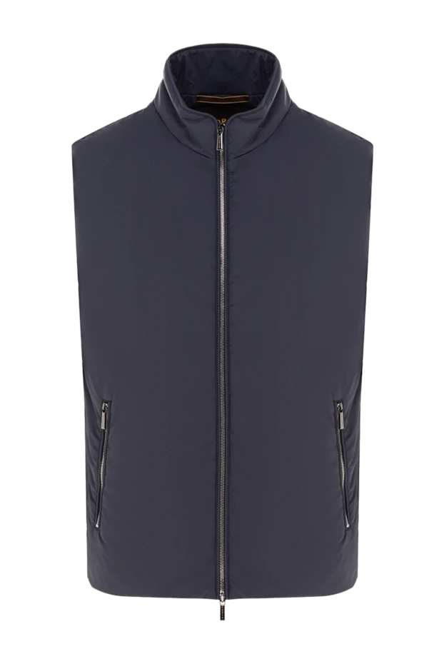 Moorer man polyester vest men's blue купить с ценами и фото 177162 - photo 1