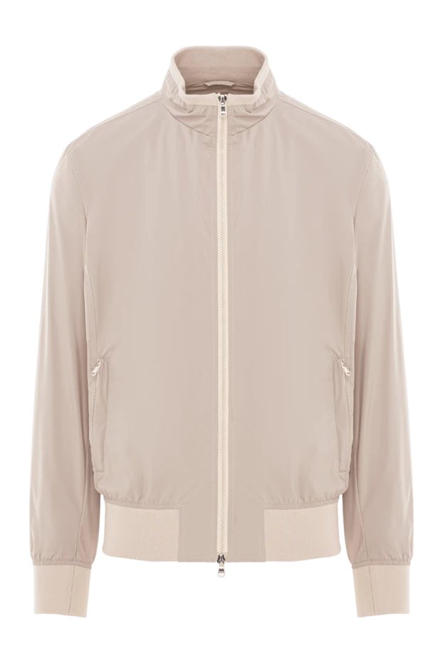 Men's polyester jacket beige - photo 1