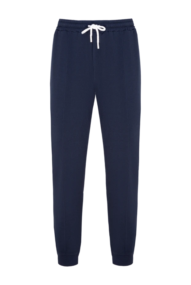 Barba Napoli man cotton and polyamide trousers for men, blue купить с ценами и фото 177190 - photo 1