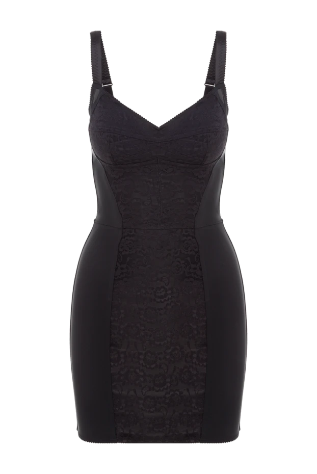 Dolce & Gabbana woman black polyester, polyamide and elastane dress купить с ценами и фото 177207 - photo 1