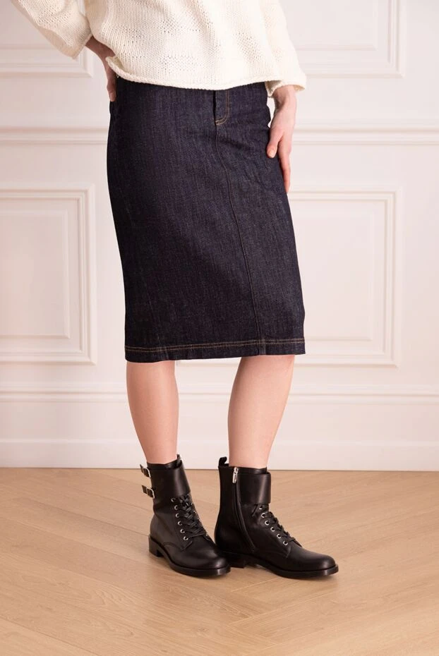 Balmain woman blue denim skirt 184884 - photo 3