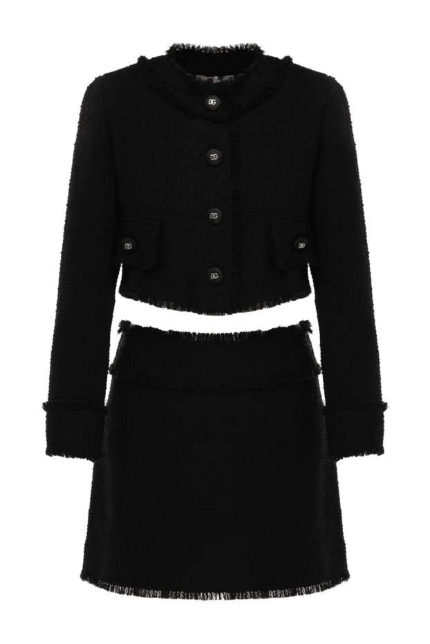 Dolce & Gabbana woman women's black suit with a skirt made of wool and polyamide купить с ценами и фото 177229 - photo 1