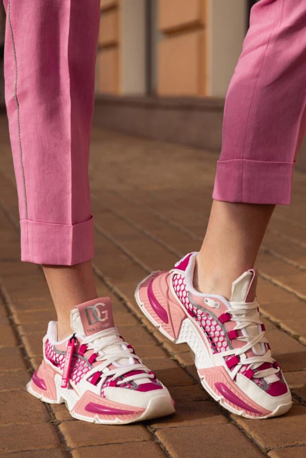 Dolce & Gabbana кроссовки женские розовые  177231 - фото 3