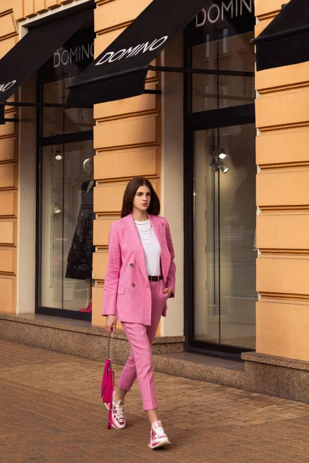 Dolce & Gabbana кроссовки женские розовые  177231 - фото 2