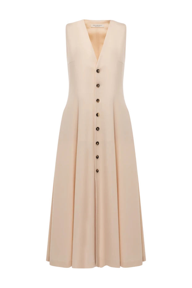 Philosophy di Lorenzo Serafini woman women's dress beige купить с ценами и фото 177243 - photo 1