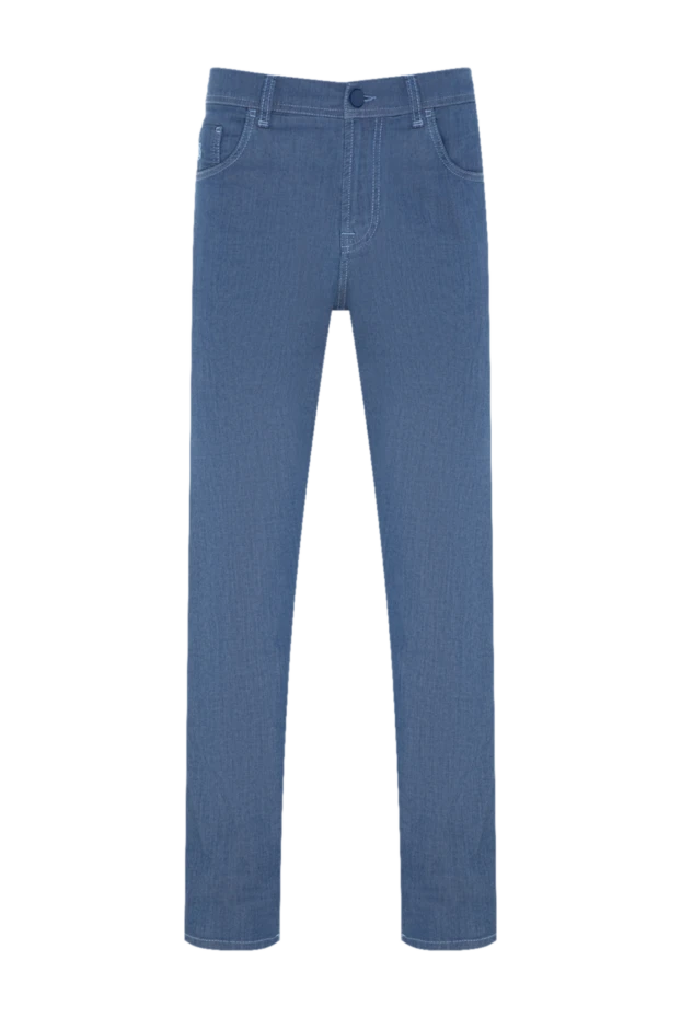 Scissor Scriptor man blue cotton and polyurethane jeans for men купить с ценами и фото 177252 - photo 1