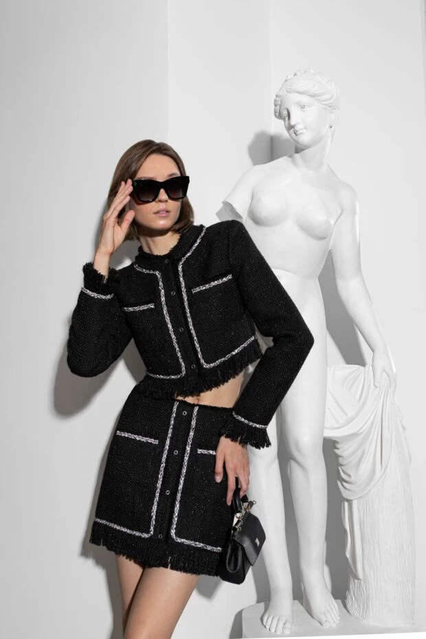 Giuseppe Di Morabito әйелдерге арналған юбкамен қара костюм 177294 - фото 2