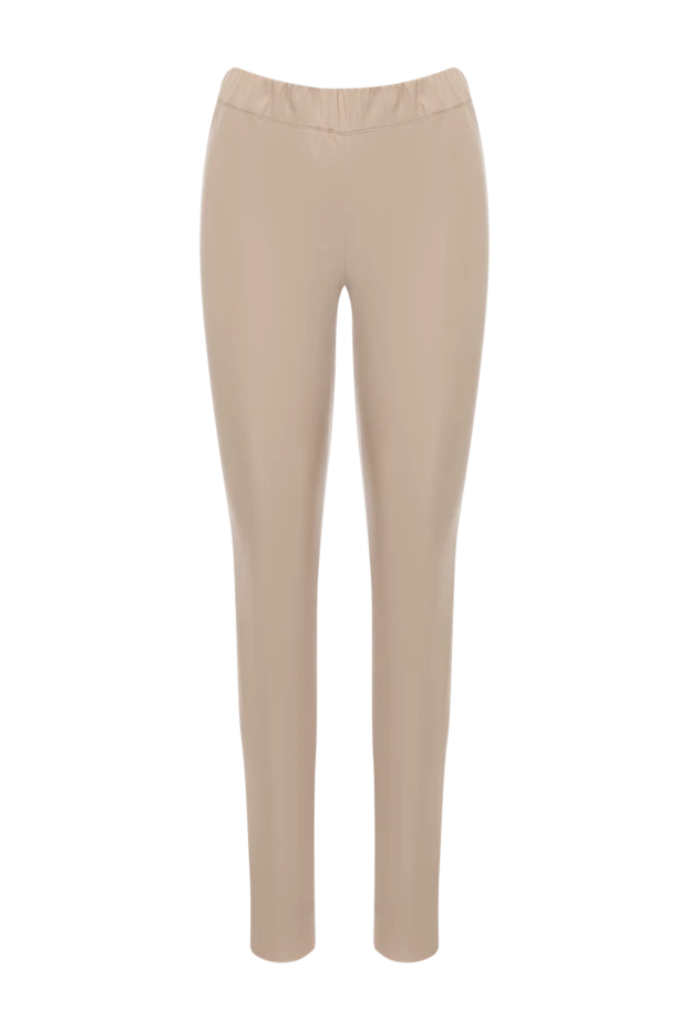 Max&Moi woman leggings made of genuine leather for women, beige купить с ценами и фото 177310 - photo 1