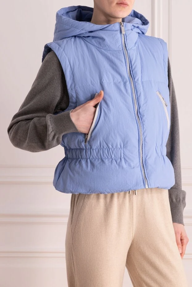 Max&Moi polyester vest for women blue 177314 - photo 3