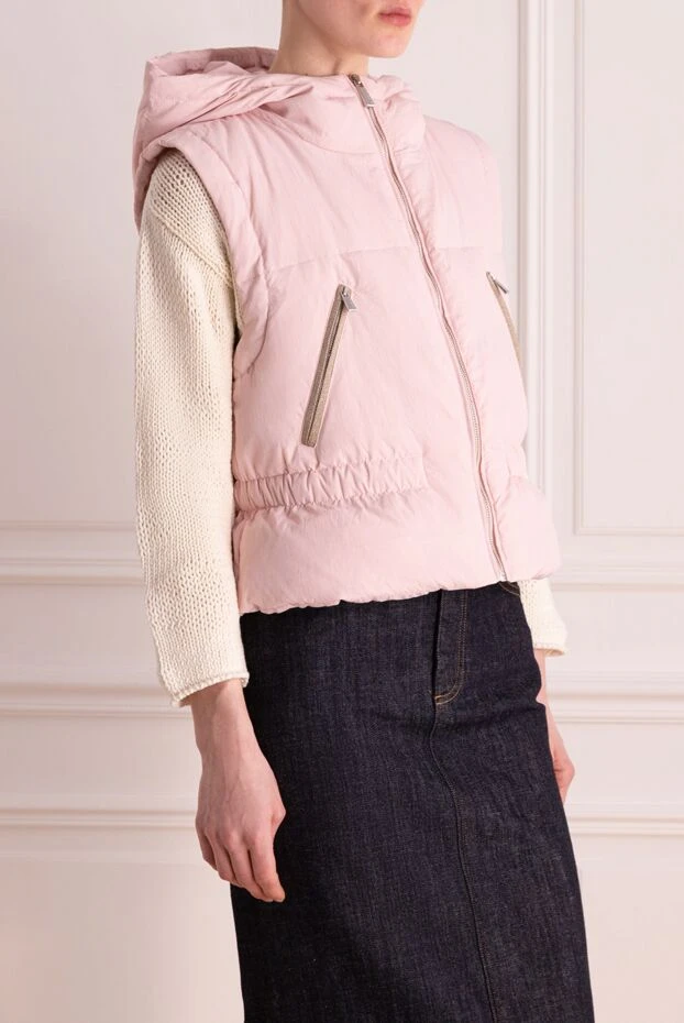 Max&Moi warm vest for women, light pink, with zipped pockets
 177315 - photo 3