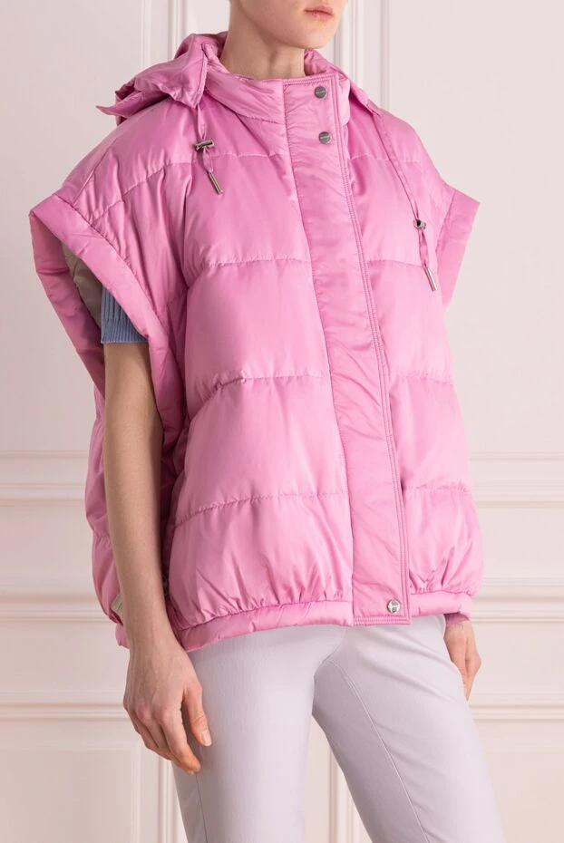 Max&Moi women's down vest, rich pink, with hood 177319 - photo 3