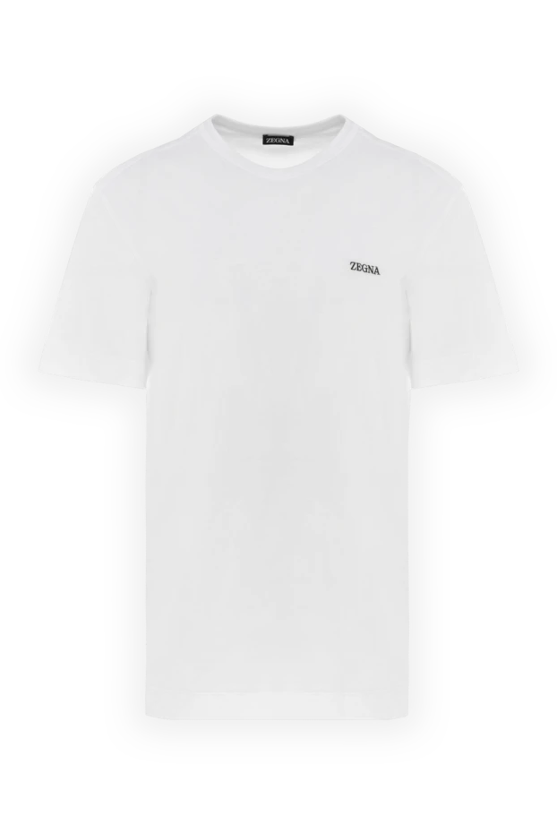 Ermenegildo Zegna man cotton t-shirt for men white купить с ценами и фото 177336 - photo 1