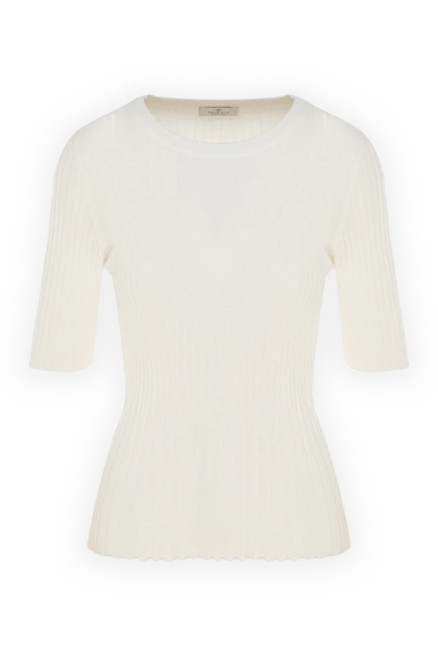 Panicale woman women's white silk and cotton jumper купить с ценами и фото 177341 - photo 1