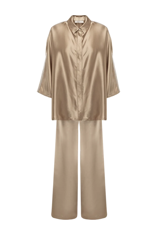 Panicale woman women's beige suit with polyester trousers купить с ценами и фото 177344 - photo 1