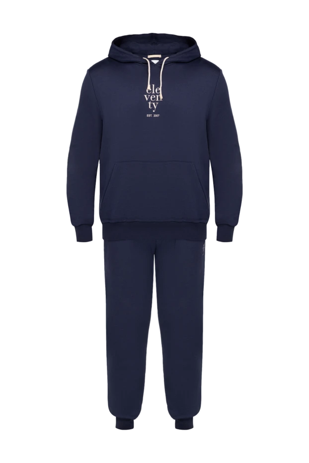 Eleventy man men's blue walking suit made of cotton and polyamide купить с ценами и фото 177507 - photo 1