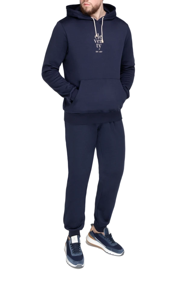 Eleventy man men's blue walking suit made of cotton and polyamide купить с ценами и фото 177507 - photo 2