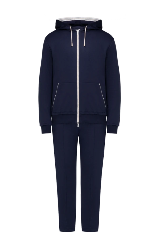 Eleventy man men's blue walking suit made of cotton and polyamide купить с ценами и фото 177508 - photo 1