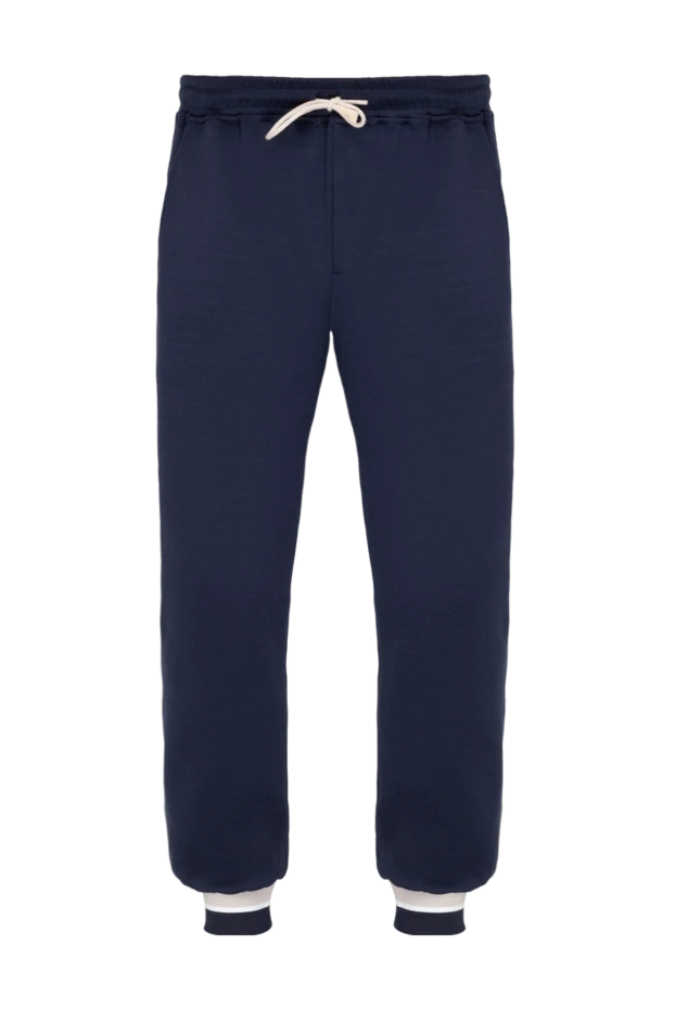 Eleventy man cotton and polyamide trousers for men, blue купить с ценами и фото 177510 - photo 1