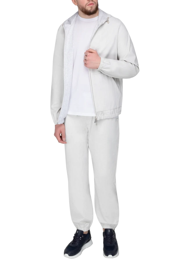 Eleventy man beige men's walking suit made of polyurethane and cotton купить с ценами и фото 177514 - photo 2