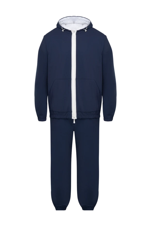 Eleventy man men's blue walking suit made of polyurethane and cotton купить с ценами и фото 177515 - photo 1