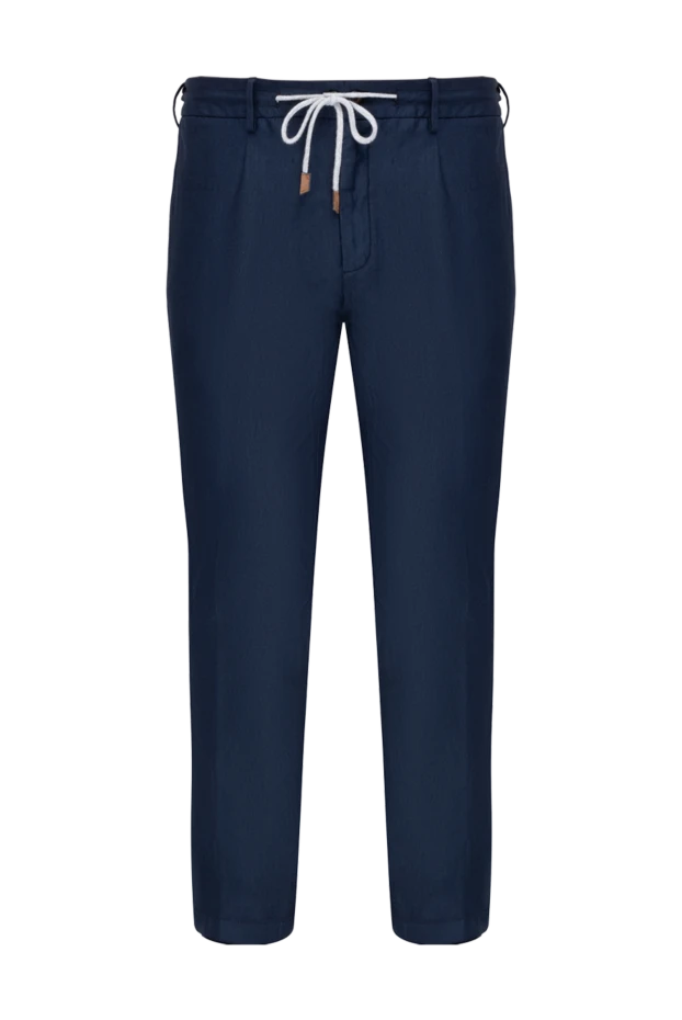 Eleventy man men's blue trousers купить с ценами и фото 177523 - photo 1