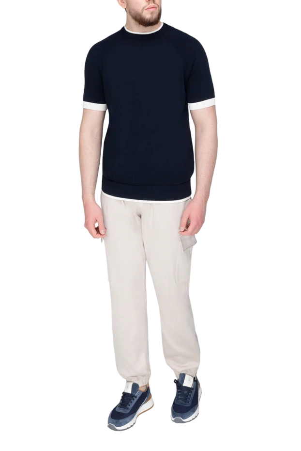 Eleventy man short sleeve cotton jumper for men, black купить с ценами и фото 177543 - photo 2