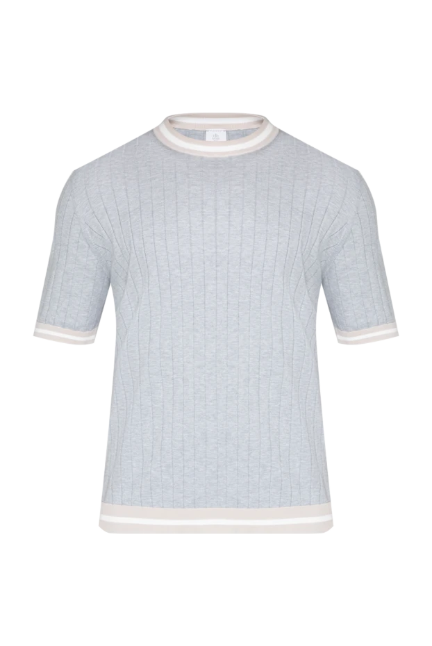 Eleventy man short sleeve cotton jumper for men, gray купить с ценами и фото 177546 - photo 1