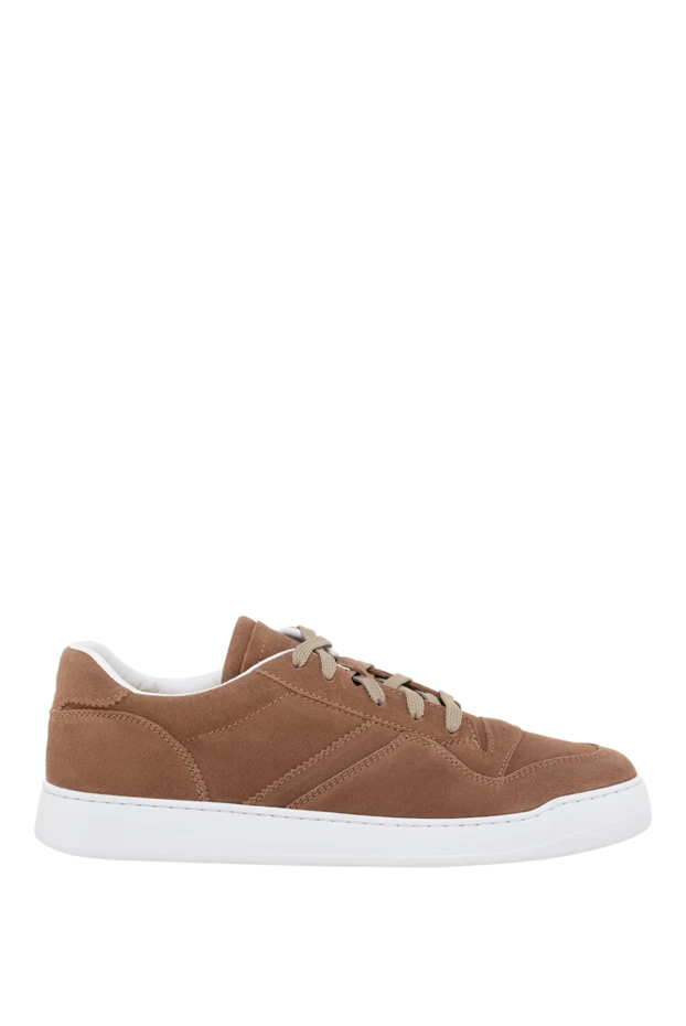 Doucal`s man men's brown nubuck sneakers купить с ценами и фото 177592 - photo 1