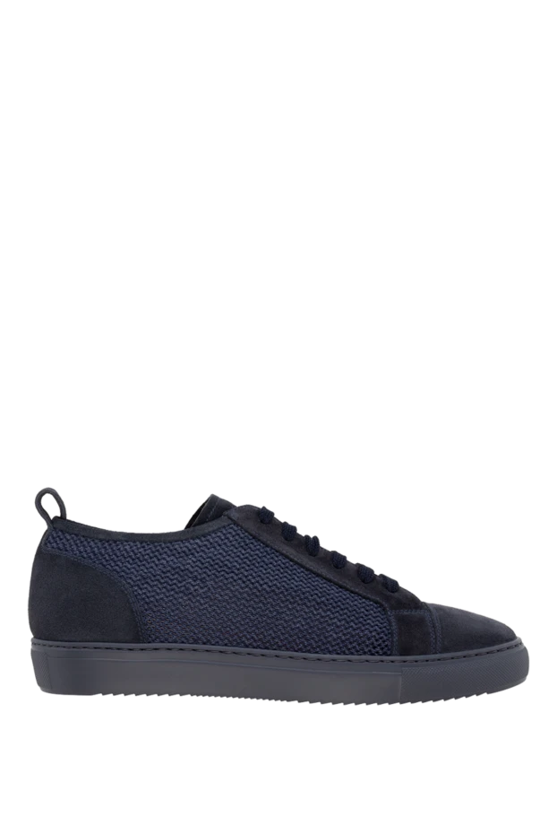 Doucal`s man men's nubuck sneakers blue купить с ценами и фото 177594 - photo 1