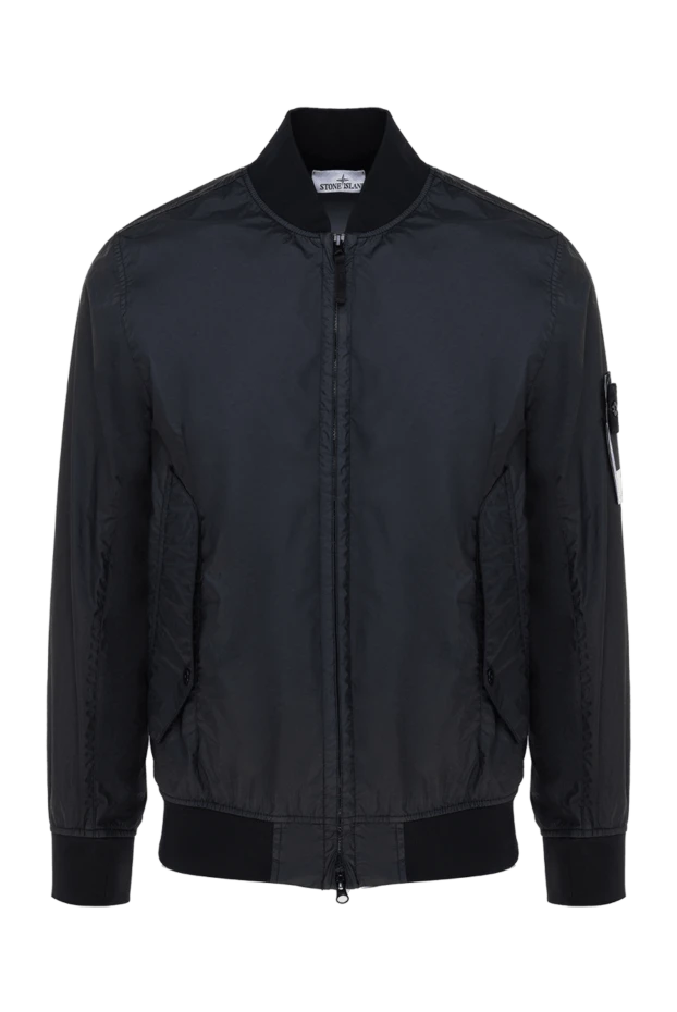 Stone Island man men's blue polyamide jacket купить с ценами и фото 177607 - photo 1