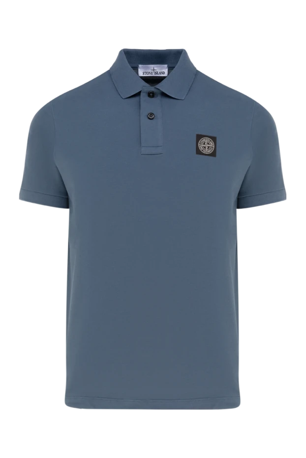 Stone Island man men's blue cotton polo купить с ценами и фото 177611 - photo 1