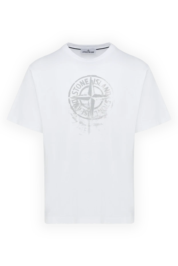 Stone Island man cotton t-shirt for men white 177616 - photo 1