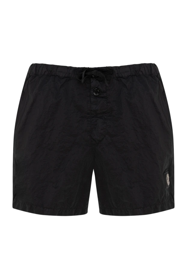 Stone Island man men's black polyamide beach shorts купить с ценами и фото 177618 - photo 1